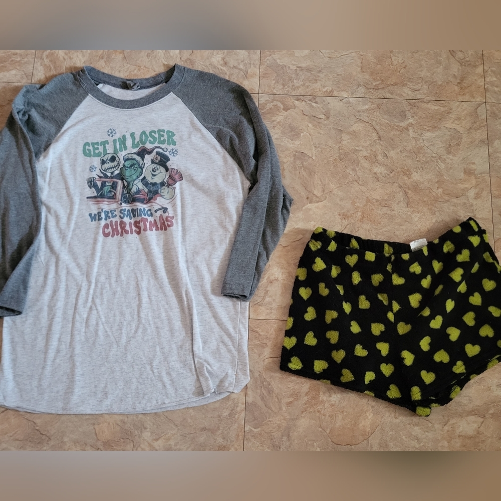 grinch shirt n shorts